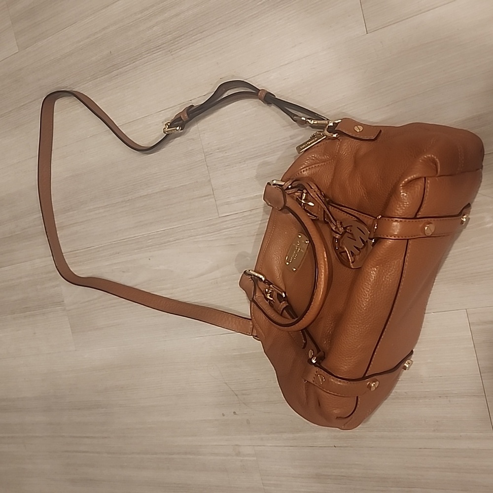 Michael Kors Brown Leather Crossbody Bag